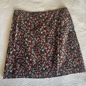 LOFT Skirt - Black, Pink, Cream Floral